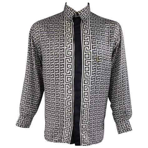 versace classic v2 long sleeve shirt|authentic Versace shirts.